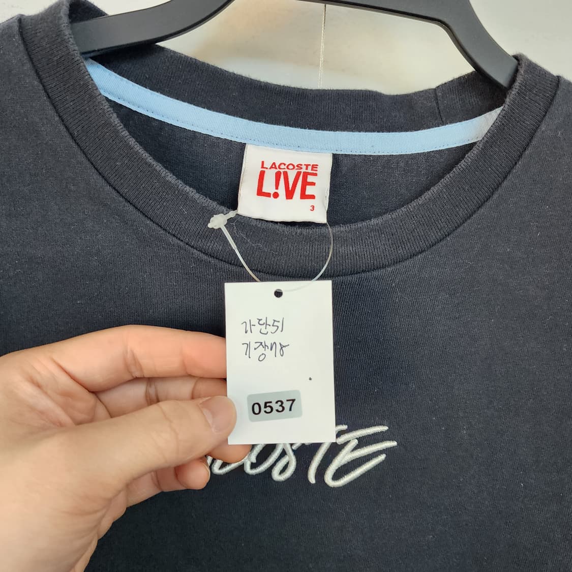 라코스테 블랙 긴팔 티셔츠 상품이미지7
