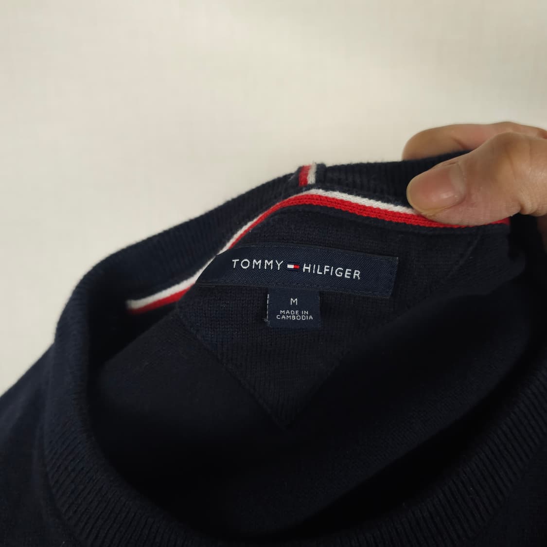 타미힐피거 라운드니트티 남자95사이즈  상품이미지3