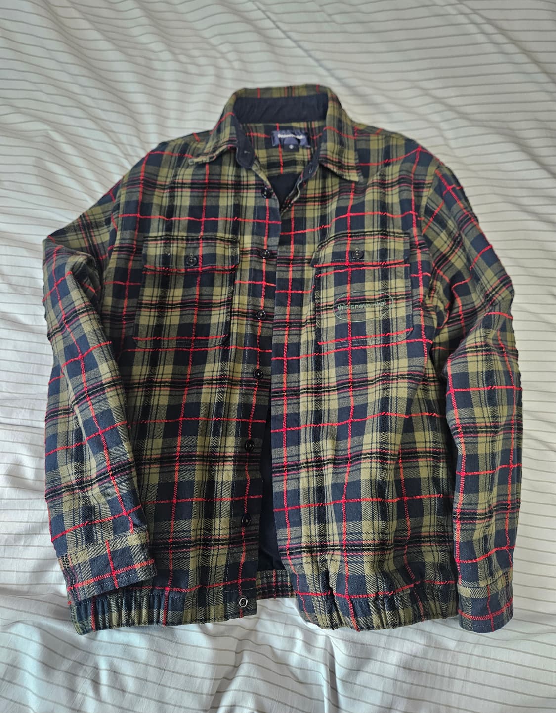 디네댓 체크 셔츠 자켓 S 상품이미지1