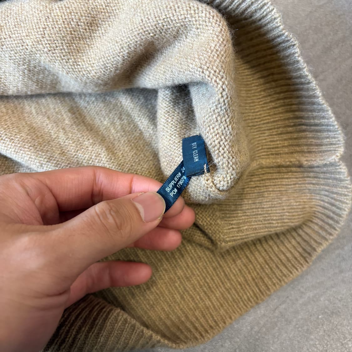 폴로 정품 베이지 렘스울 니트  상품이미지10