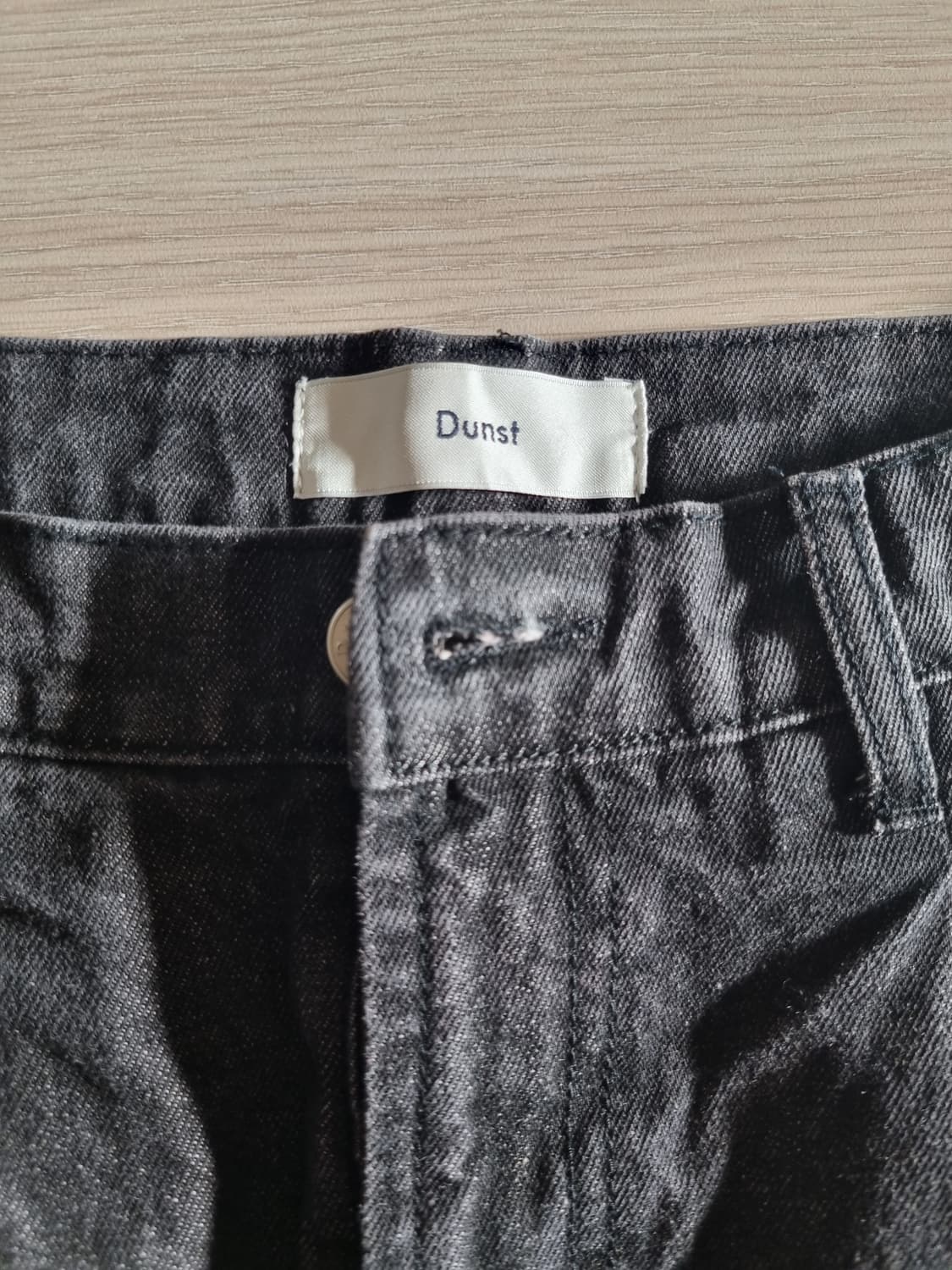 던스트 블랙 세미 와이드 데님팬츠 M 상품이미지2