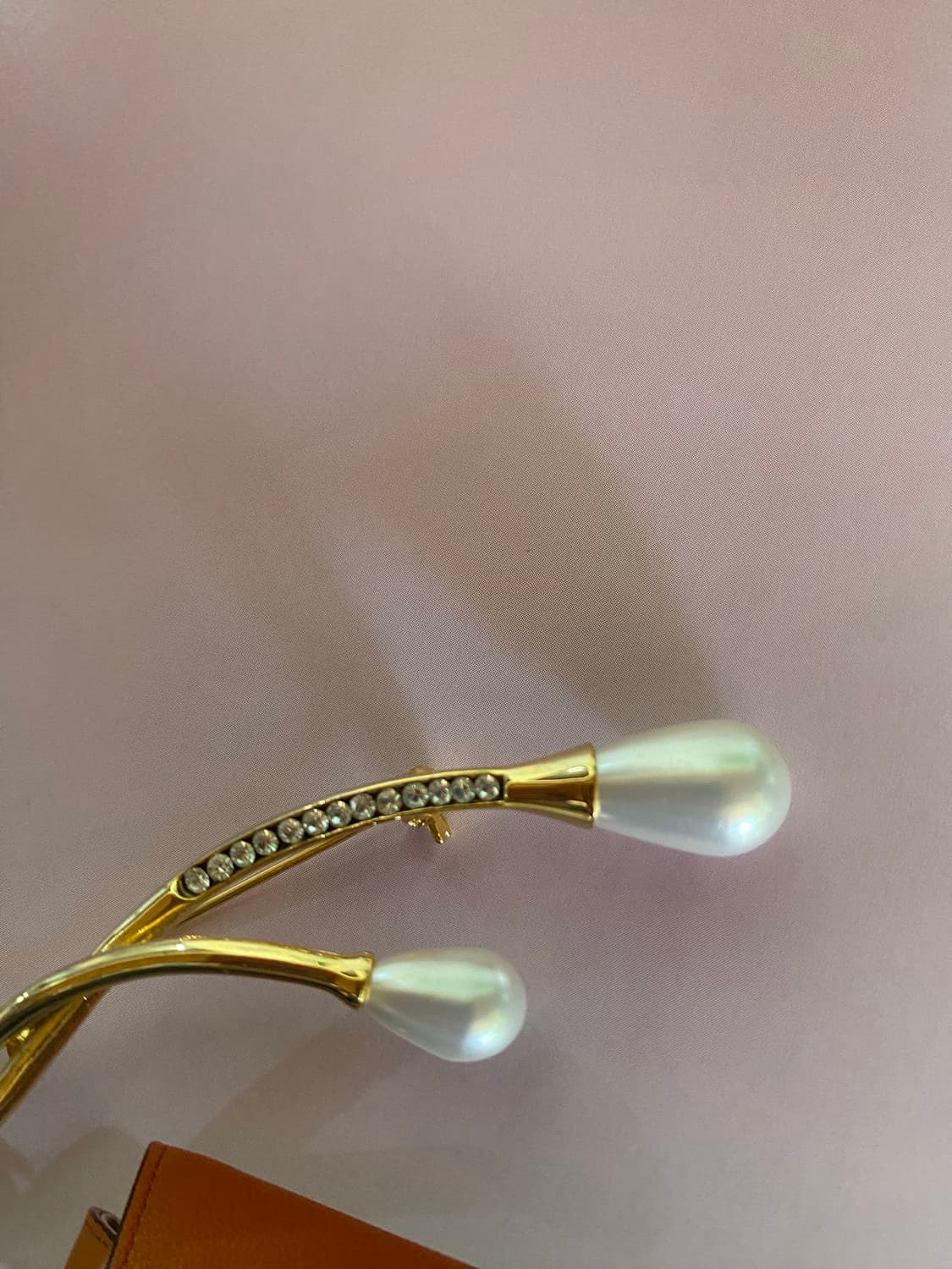 빈티지 골드 펄라인 브로치 상품이미지2