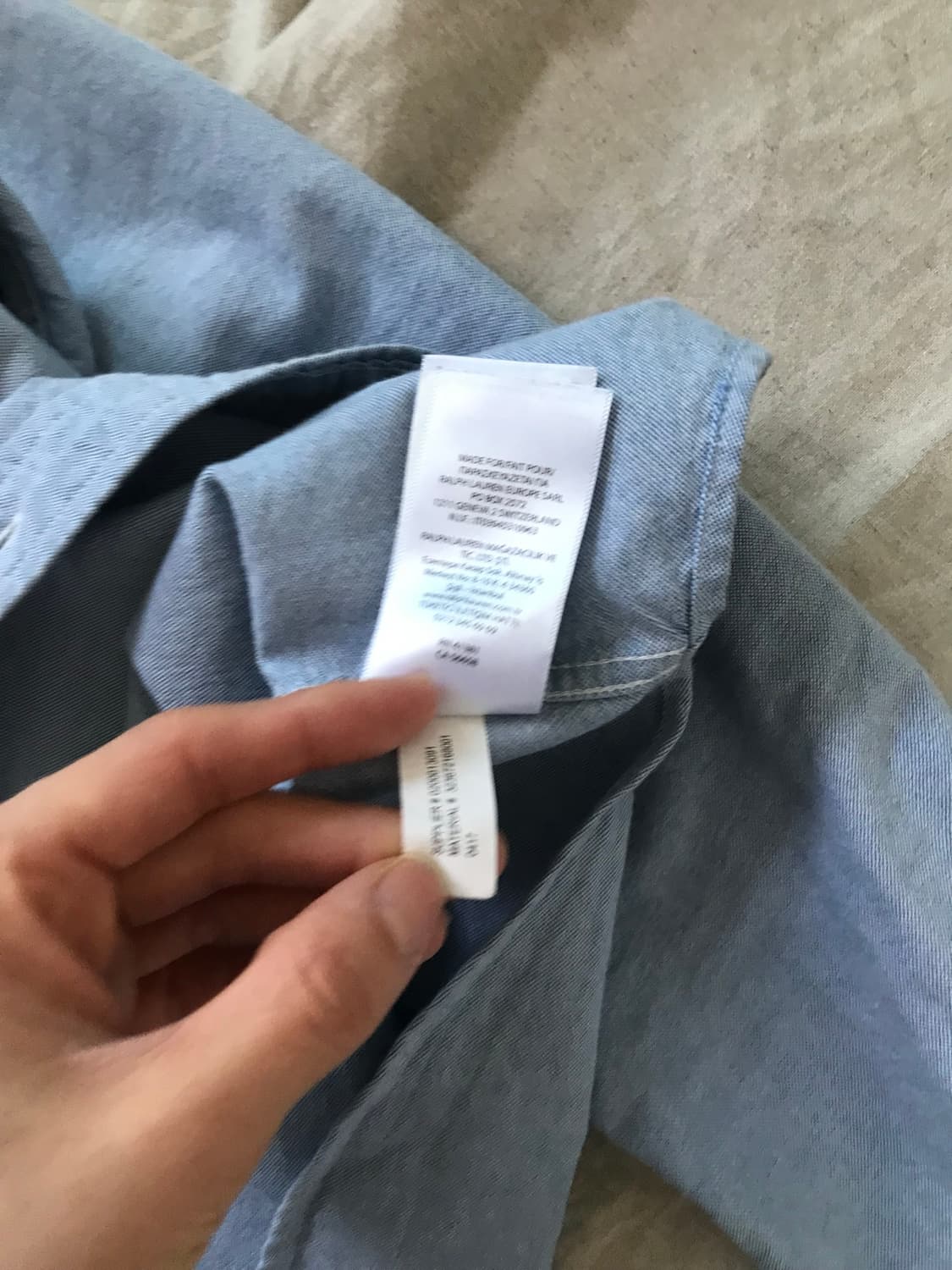 폴로 랄프로렌 빅포니로고 스카이블루 셔츠 상품이미지10