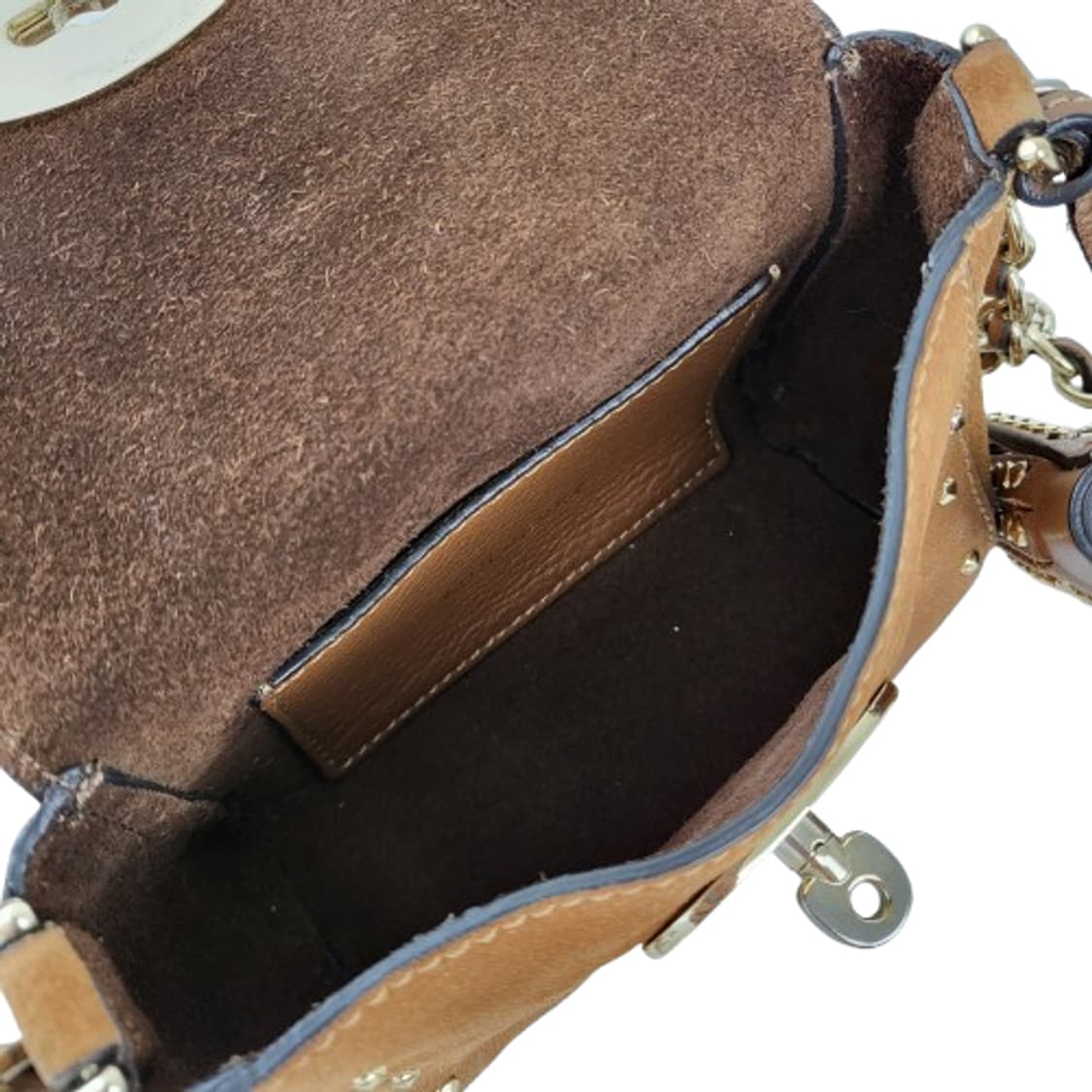 정품 멀버리 헤비 스웨이드 미니 체인 크로스백 상품이미지10