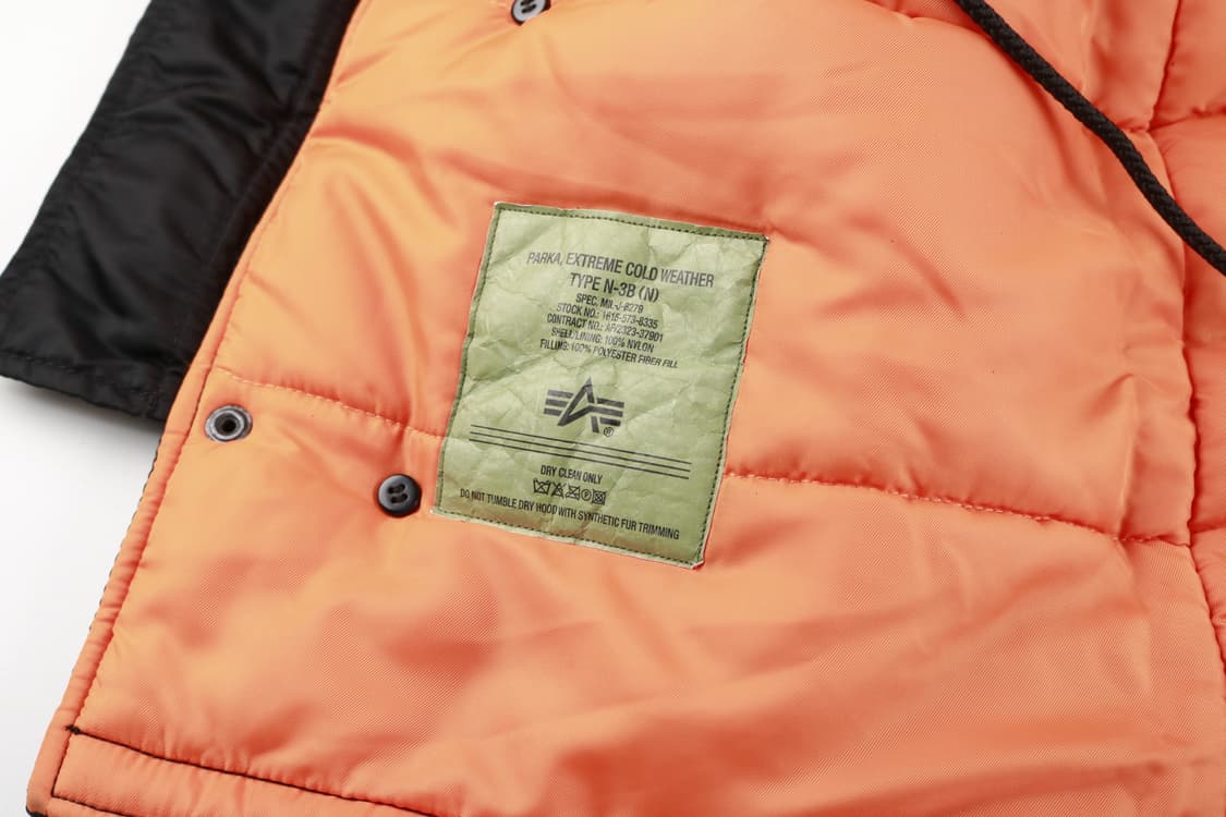 [XS] 알파 인더스트리 N-3B 플라이트 자켓 상품이미지7