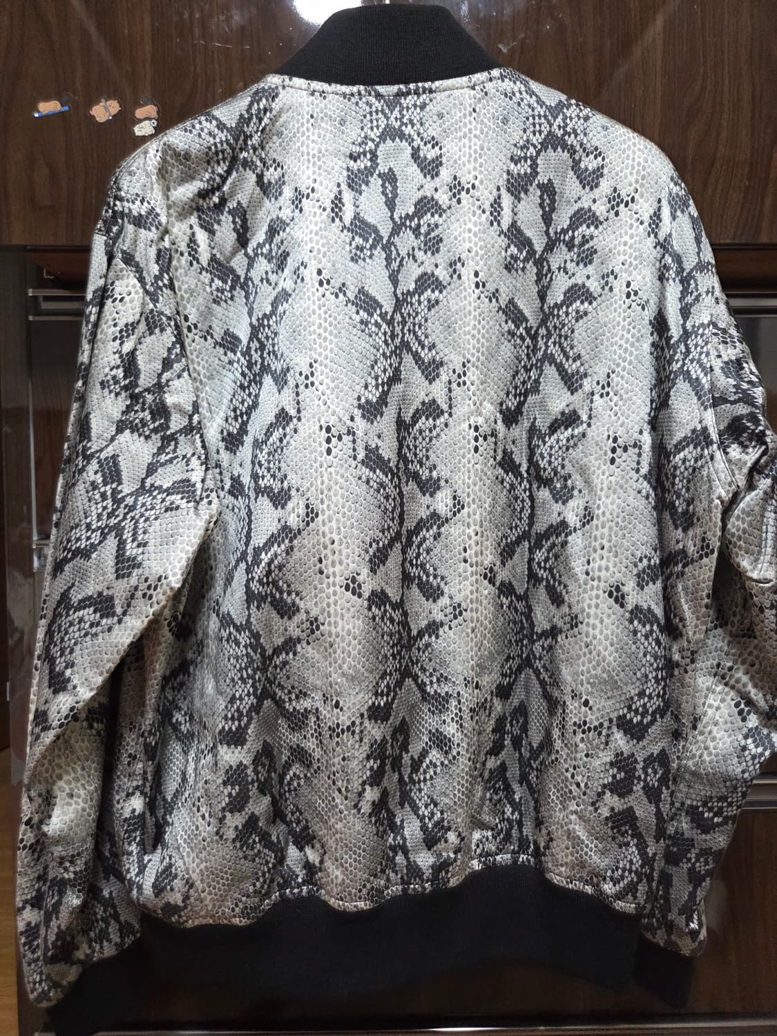 와코마리아 파이톤 새틴 스카 자켓 M 상품이미지2