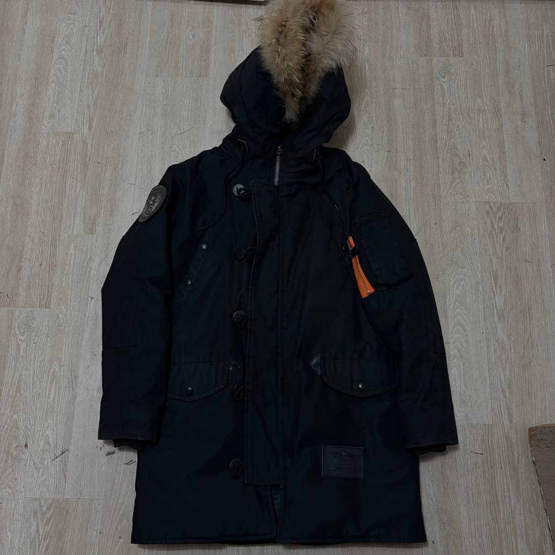 쇼트 USA 밀리터리 후드 N3B 야상 패딩 점퍼 S/90 상품이미지1