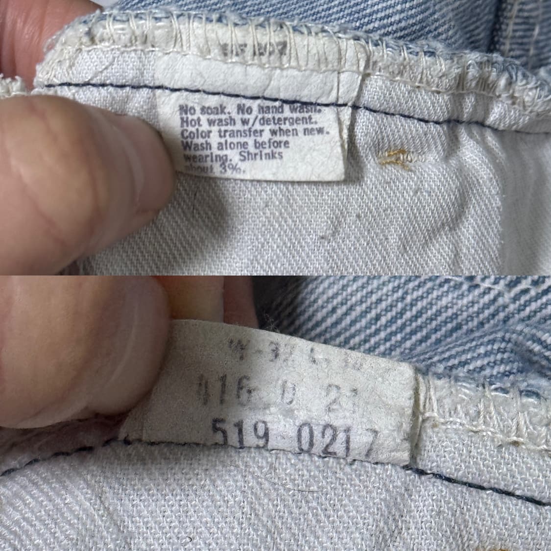 70s usa 리바이스 519 오렌지탭 데님팬츠 탈론 지퍼 상품이미지10