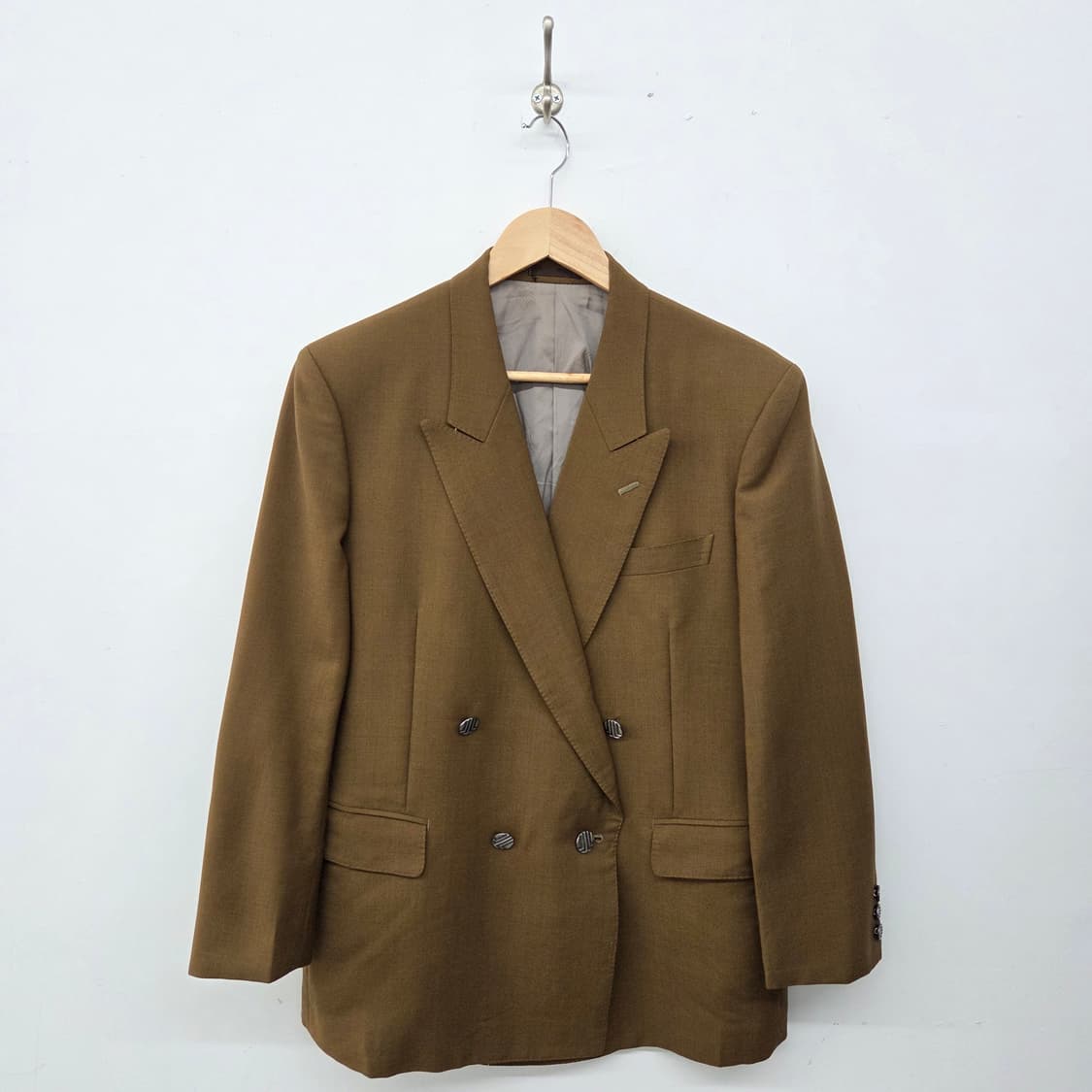 랑방 브라운 더블버튼 클래식 블레이저 남L 상품이미지1