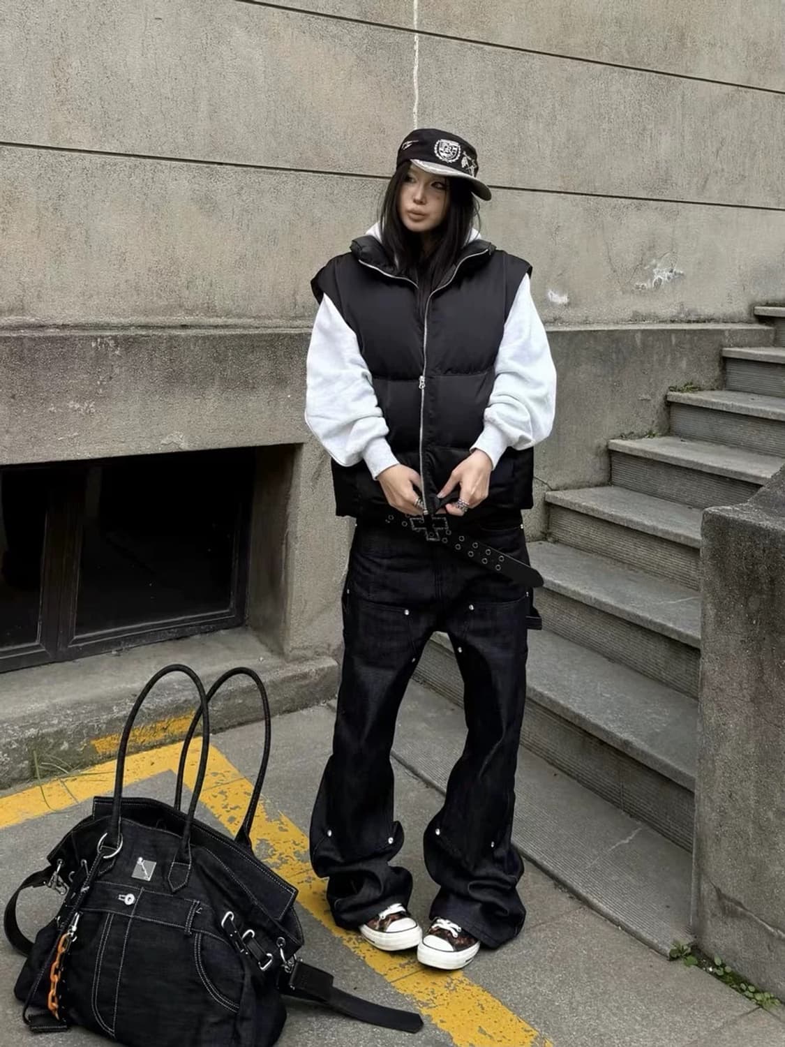 와이드 카고 데님 팬츠 상품이미지4