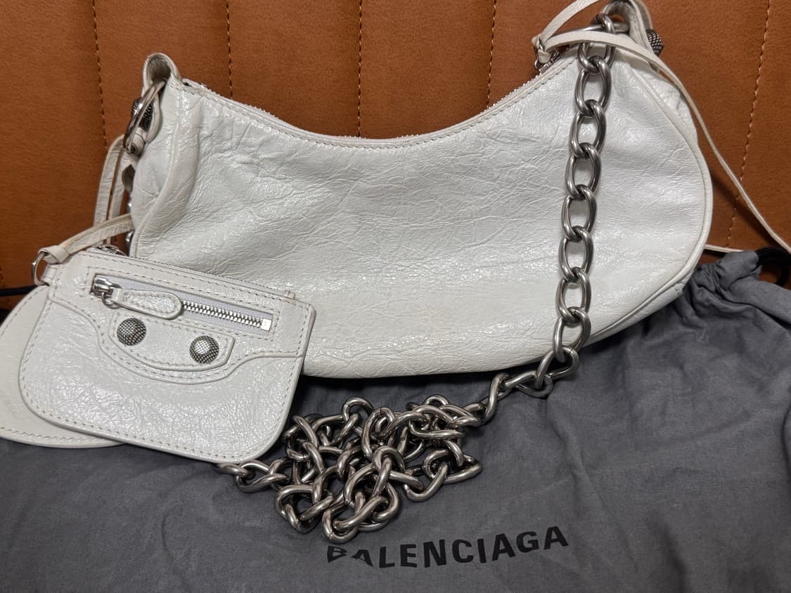 Balenciaga 르카골 화이트 XS 체인 상품이미지2