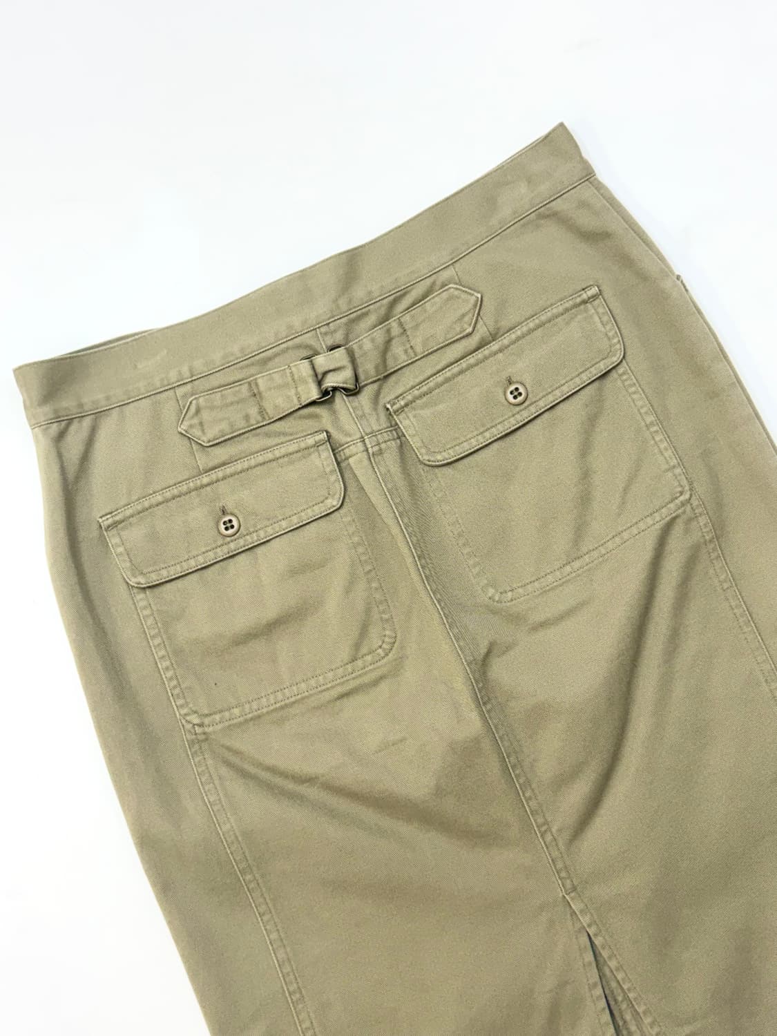 Ralph Lauren 랄프로렌 카키색상 코튼 미디스커트 상품이미지5