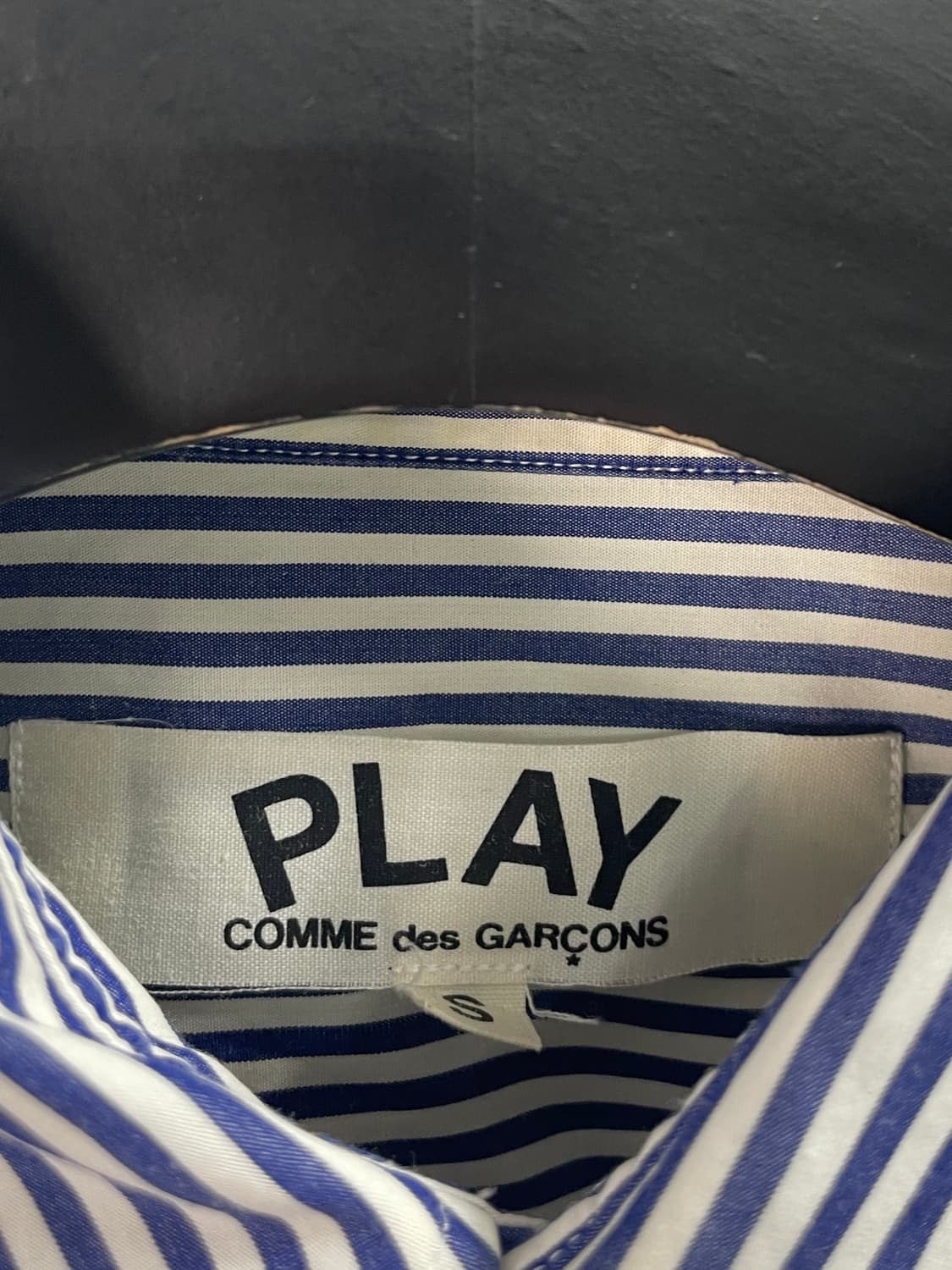 꼼데가르송 우먼스 와펜 스트라이프 셔츠 (on.64) 상품이미지5