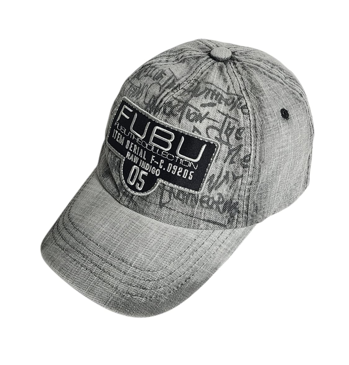 FUBU) 빈티지 푸부 그래피티 스노우 워싱 데님 캡 상품이미지1