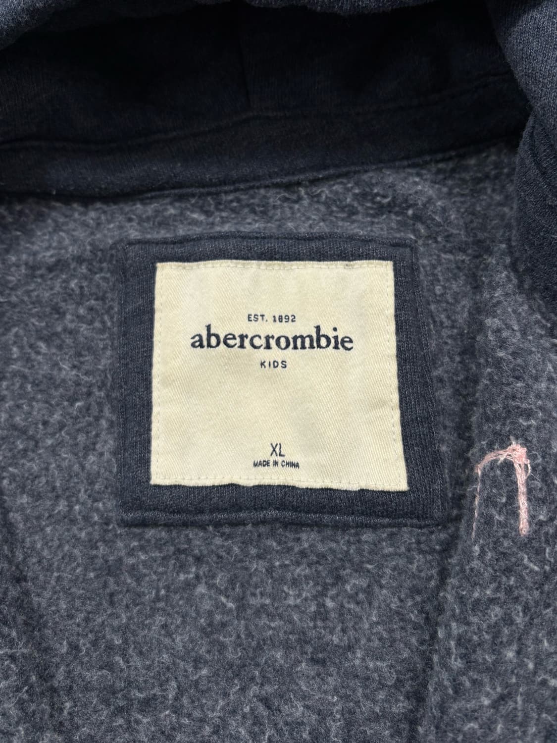 아베크롬비 핑크로고 네이비 후드집업 상품이미지6