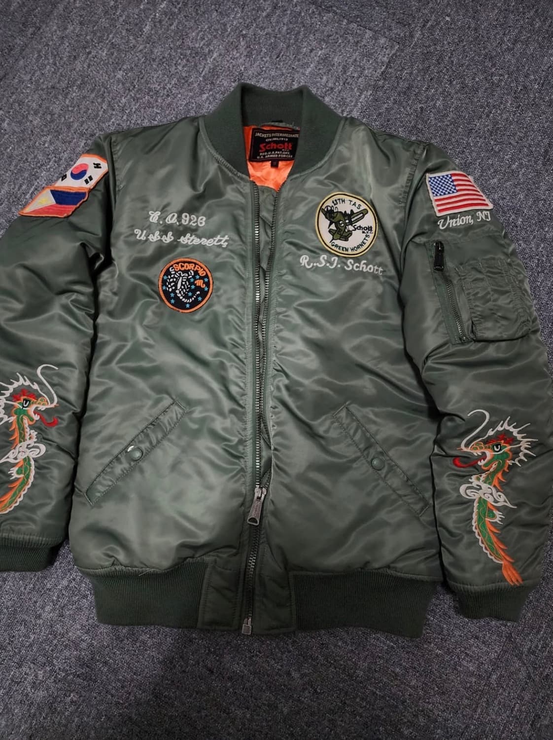 Schott MA-1 쇼트 항공점퍼 S 상품이미지1