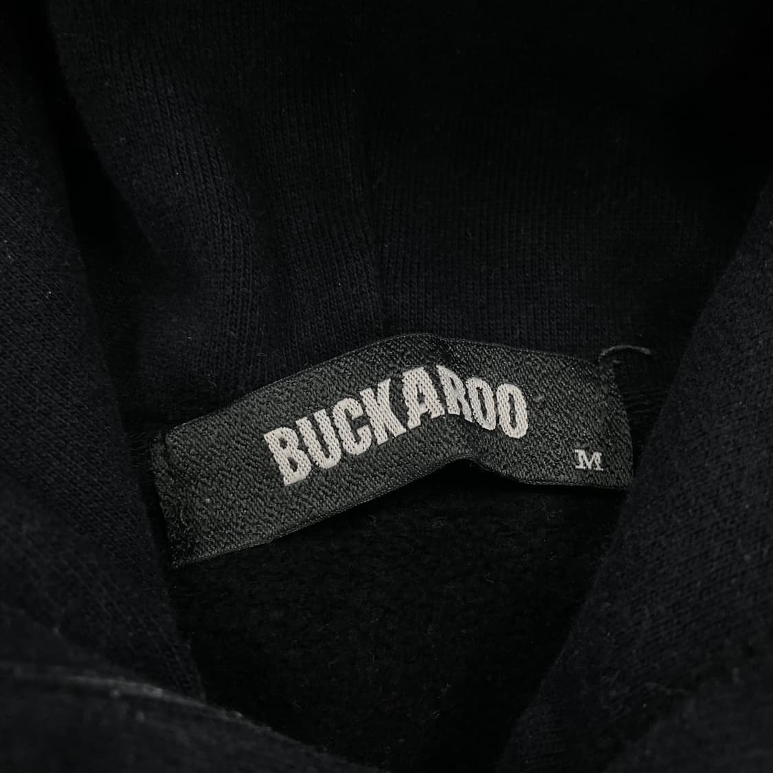 버커루 y2k 빅로고 블랙 후드티 상품이미지4