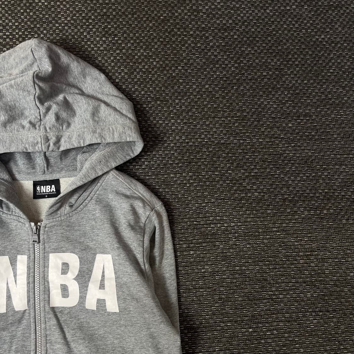 NBA 그레이 로고프린팅 후드집업 S 상품이미지3