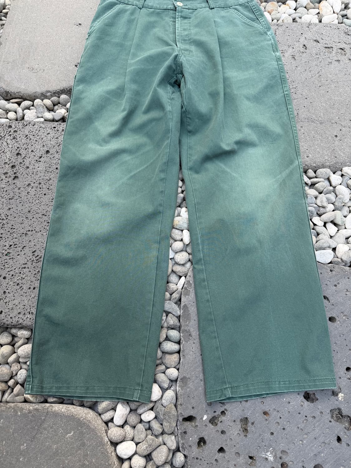 1980s L.M.A FRENCH WASHED 프렌치워크 와이드팬츠 상품이미지4