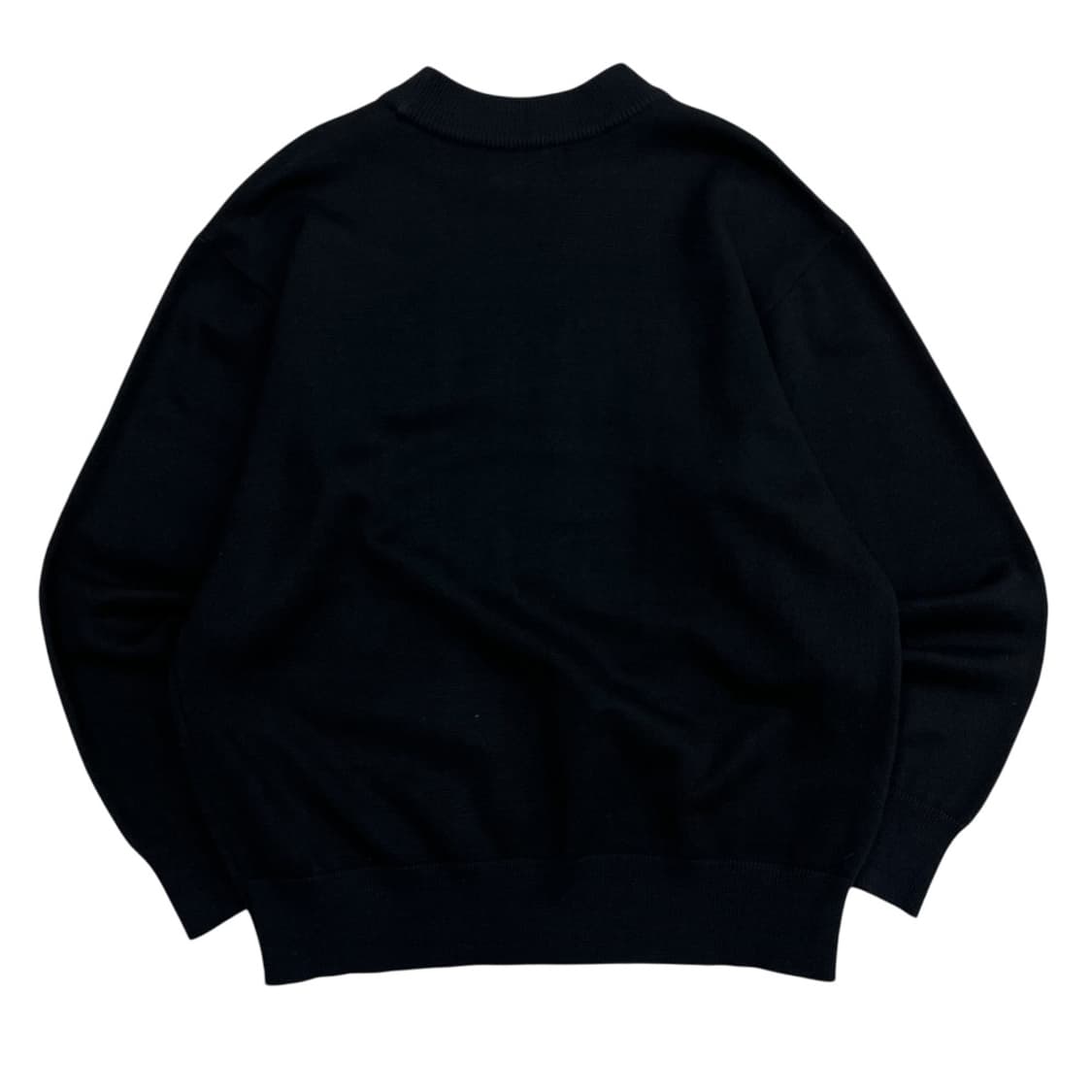 베르사체 양털 센터로고 블랙 니트 상품이미지3