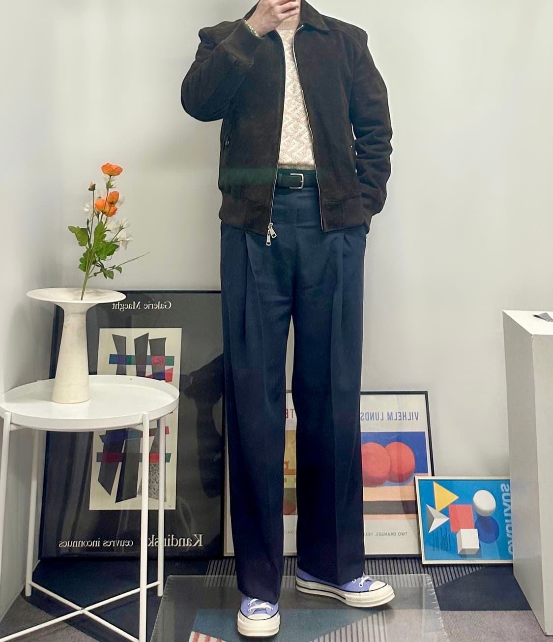 쿠이(qui) 스웨이드 블루종(50) 상품이미지3