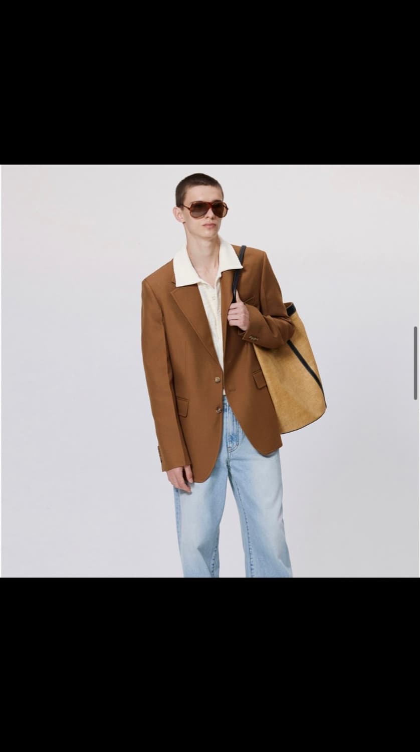 렉토 싱글 브레스트 버진울 자켓 상품이미지3