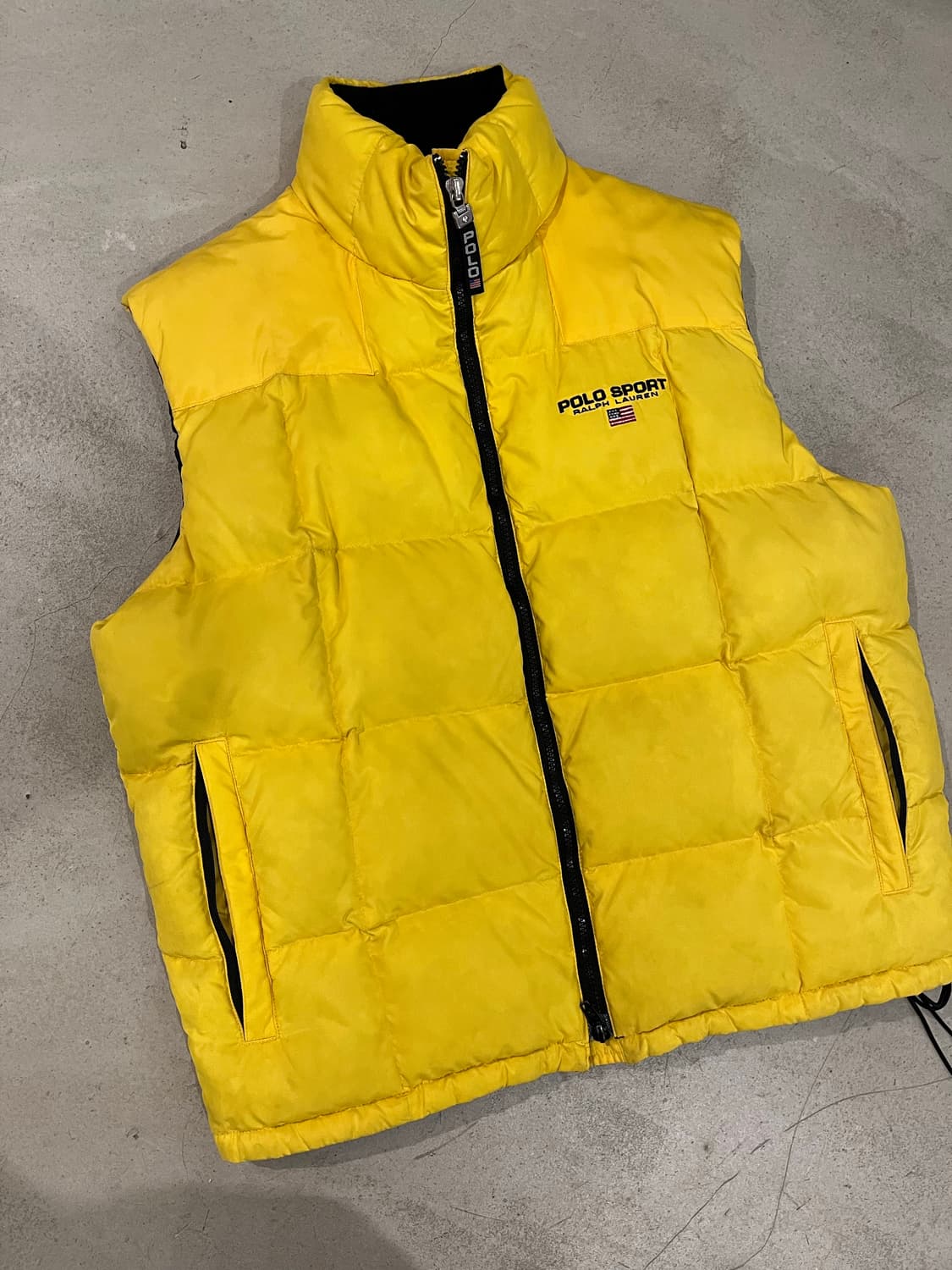 빈티지 폴로스포츠 패딩 조끼 상품이미지1