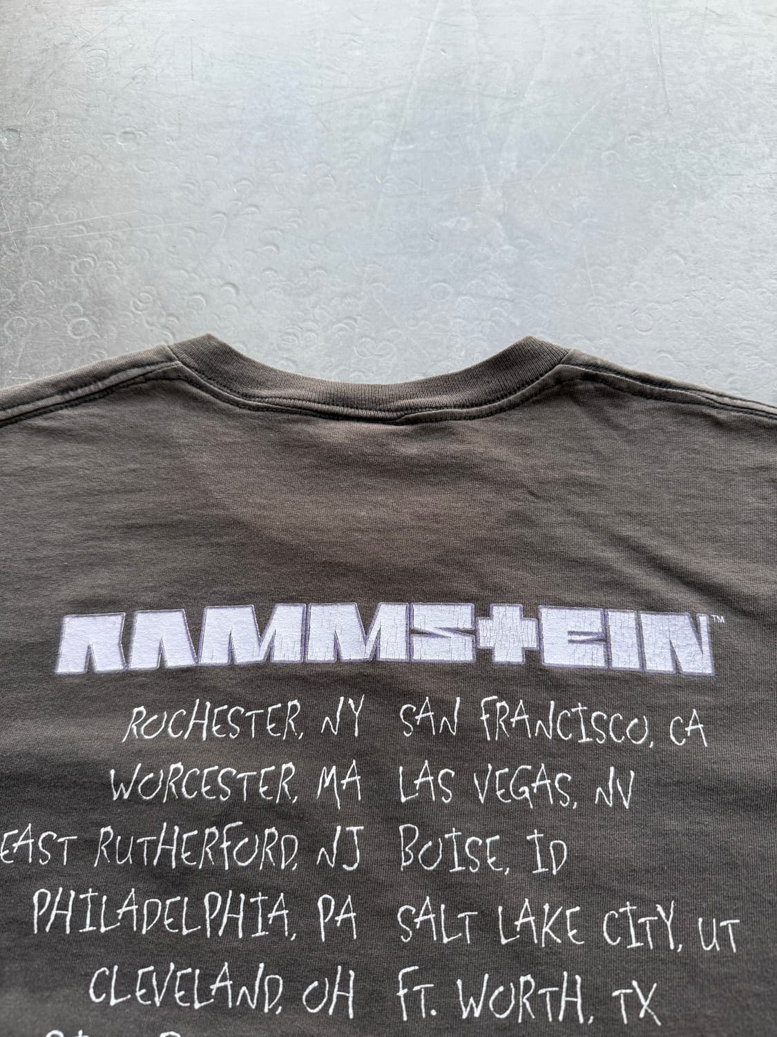 람슈타인 1998‘s 빈티지 투어 티셔츠 상품이미지5