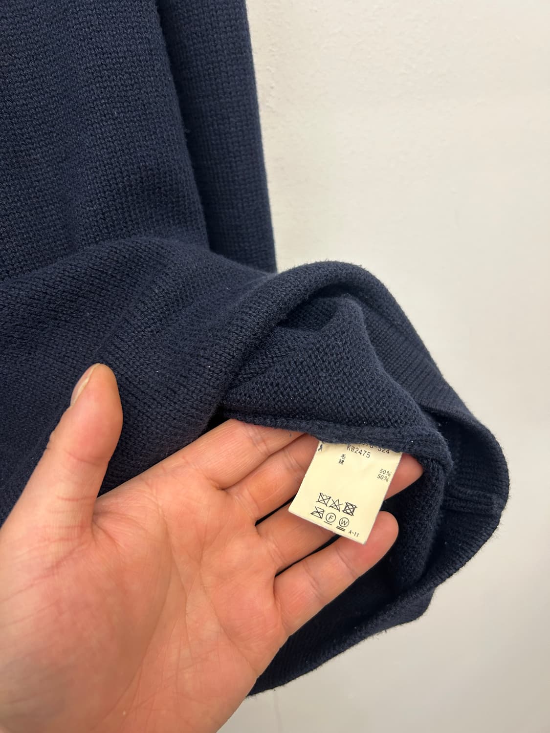 블루블루 재팬 네이비 포켓 니트 상품이미지4