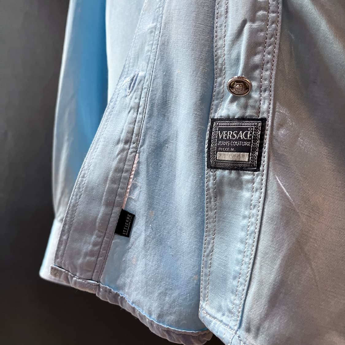 90s 베르사체 진스 꾸뛰르 새틴 웨스턴 셔츠 상품이미지9