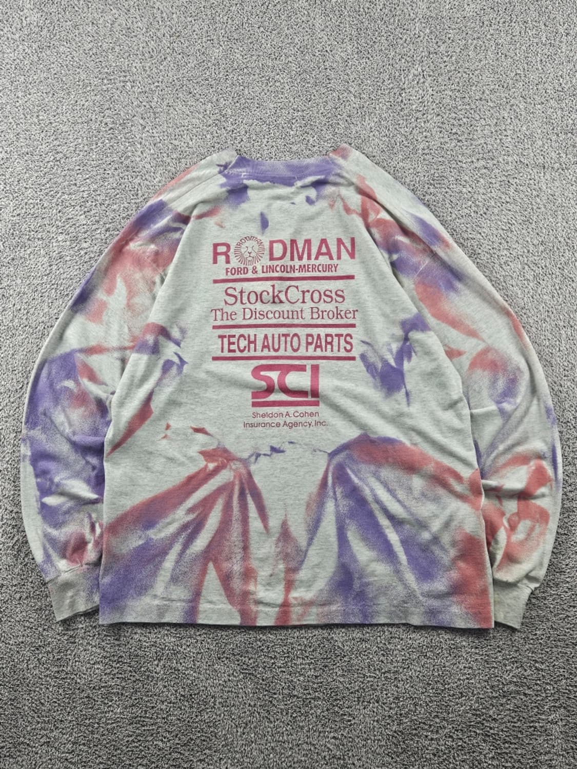 8~90s USA프룻오브더룸 커스텀 싱글스티치 롱슬리브(XL)/11427 상품이미지3