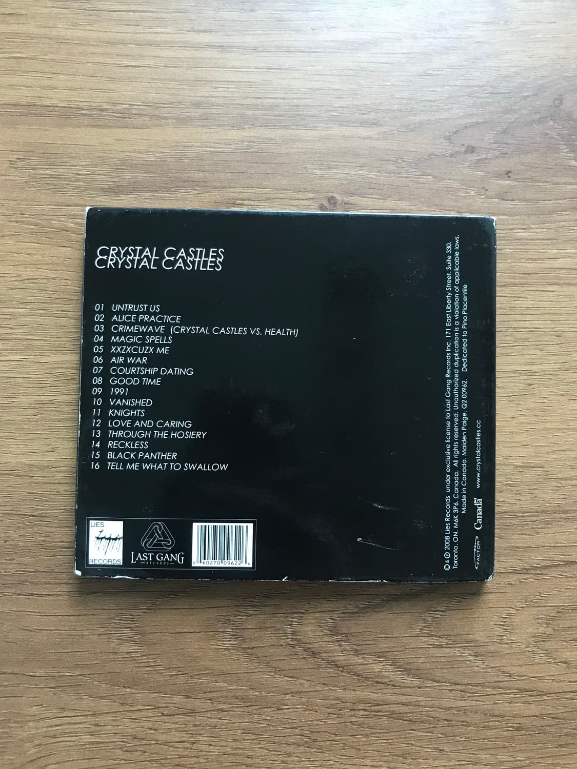 Crystal Castles - Crystal Castles(Ⅰ)☠️ 상품이미지4