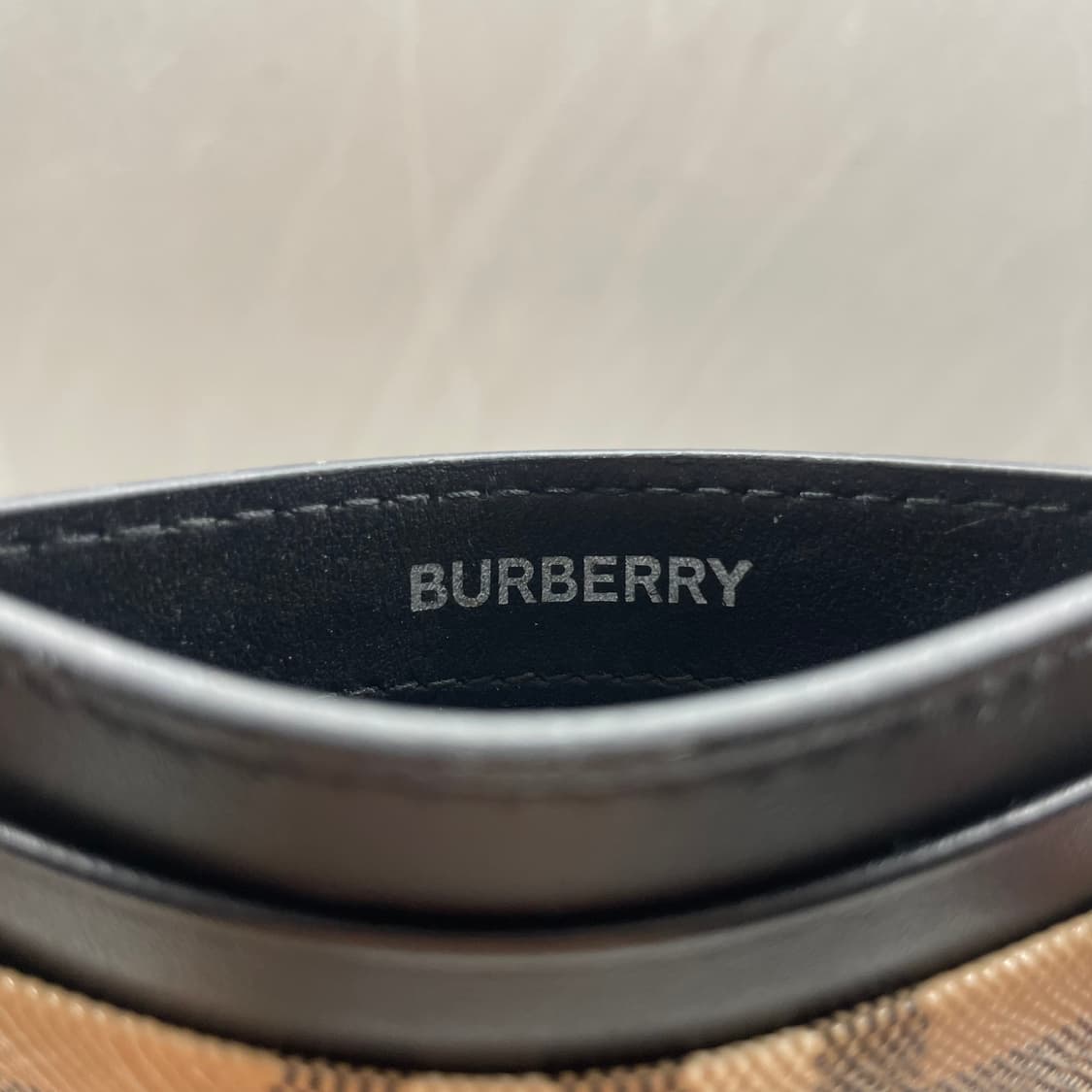 [정품] 버버리 체크 카드지갑 베이지 상품이미지7