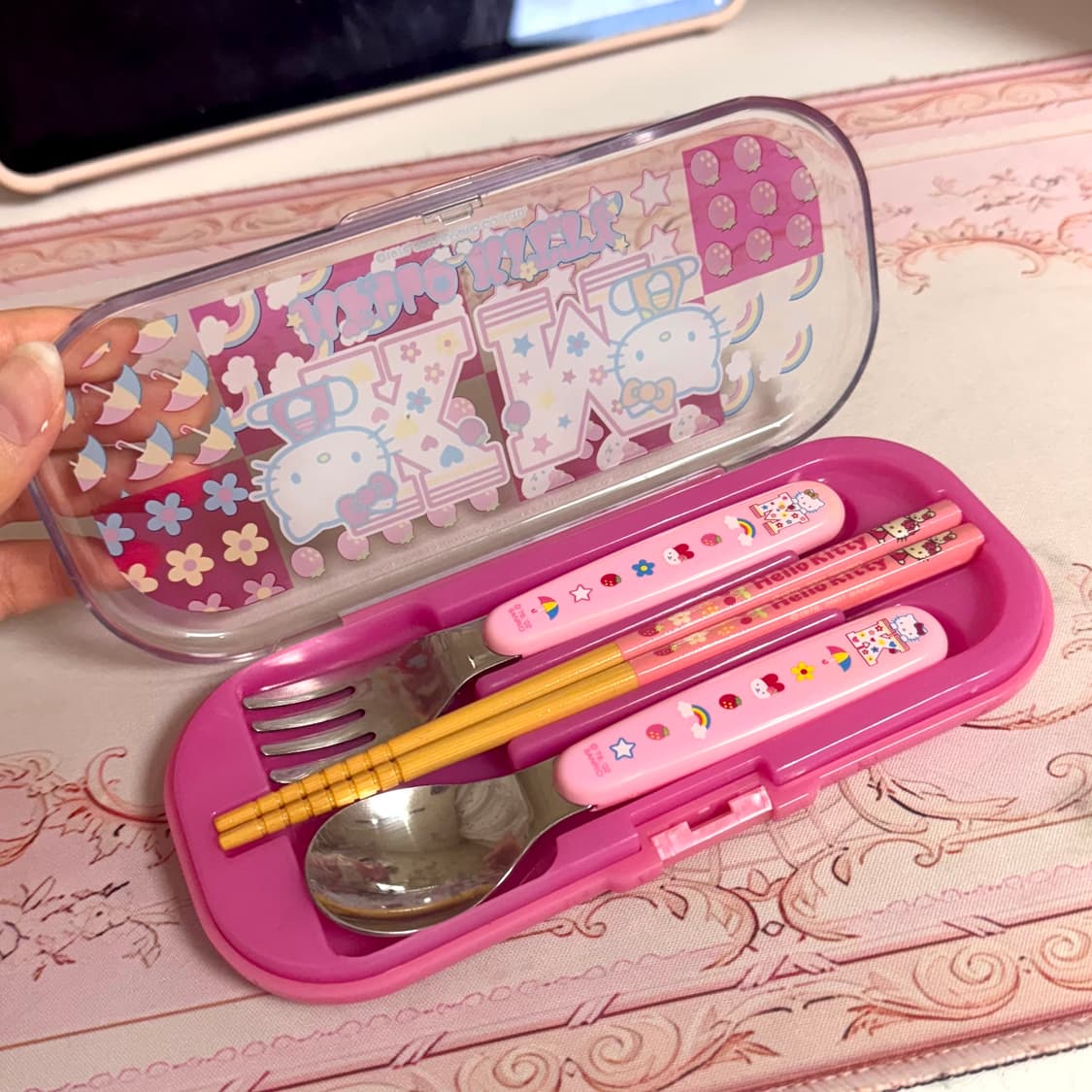 고전키티 2002 수저통 도시락 상품이미지2