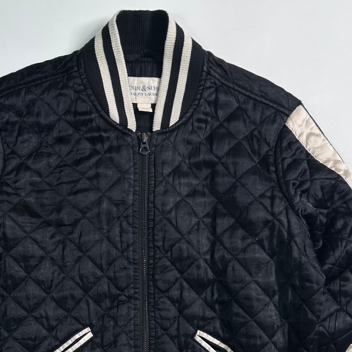 폴로 랄프로렌 D&S 퀼티드 새틴 블루종   상품이미지4