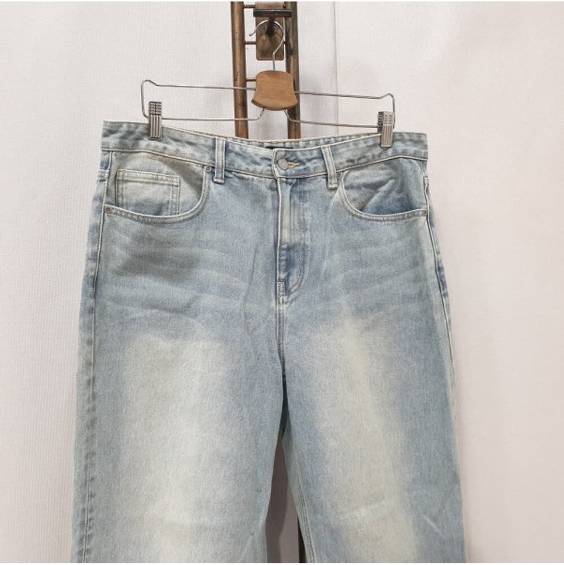 무신사 스탠다드 빅 브러쉬 와이드 데님 팬츠 34 상품이미지3