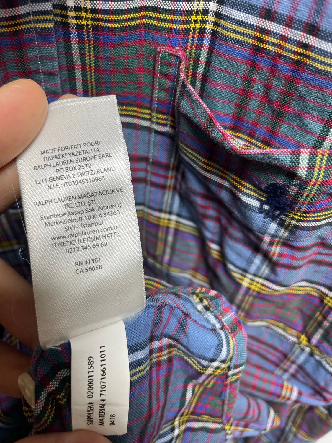 폴로 랄프로렌 체크 포켓 셔츠 상품이미지8