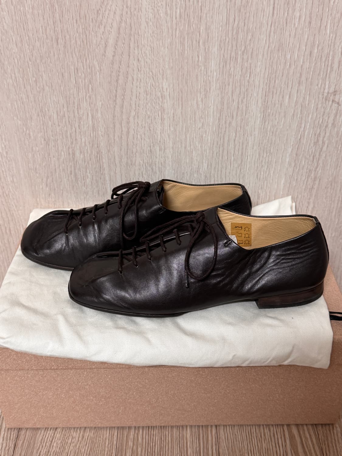 LEMAIRE 플랫 더비슈즈 36 (브라운) 상품이미지2