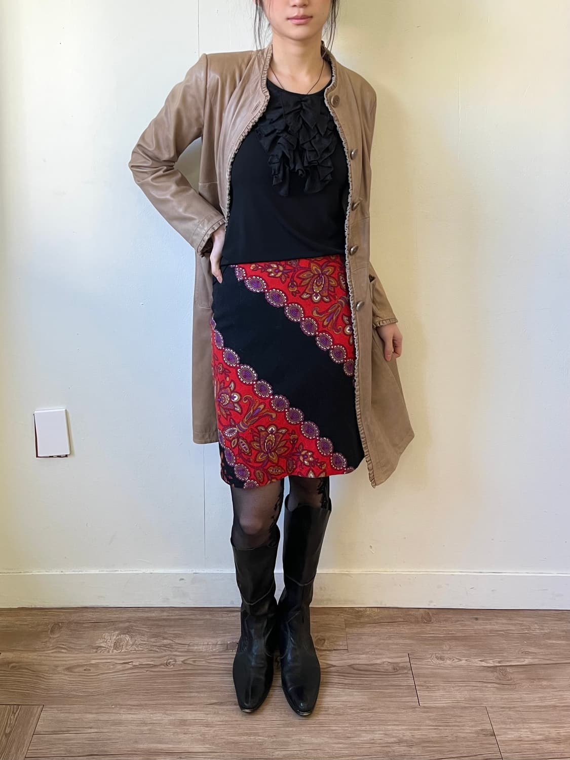 VIVAYOU 아트트랙 스커트 상품이미지4