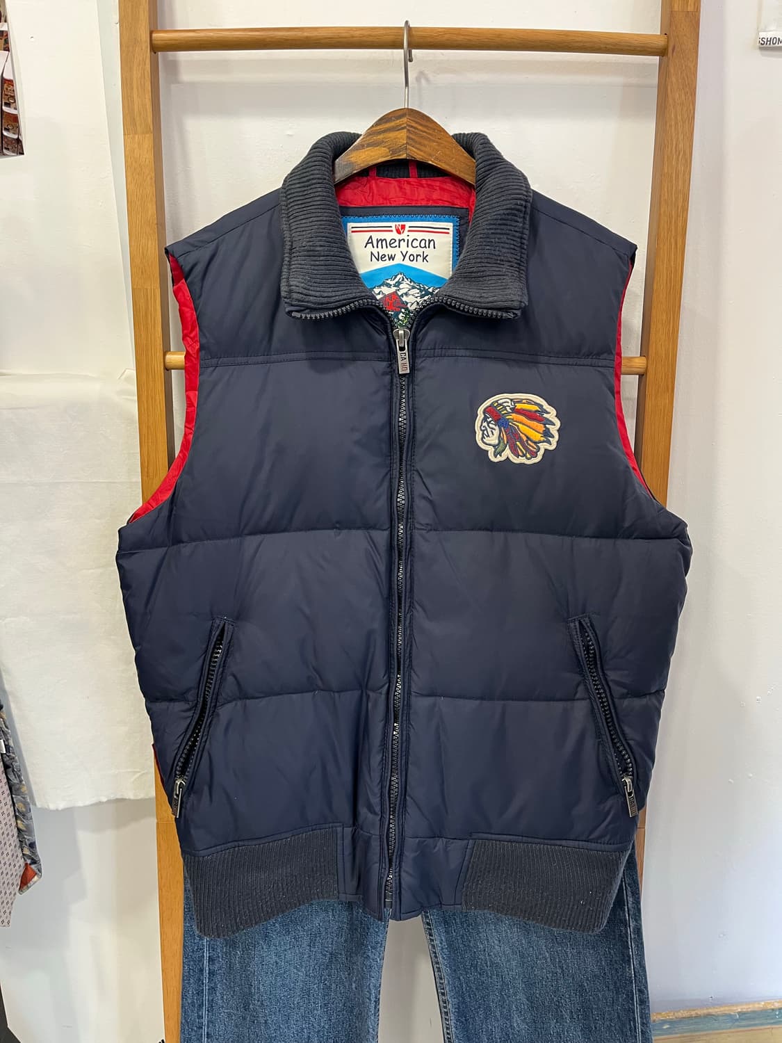 American New York 네이비 패딩 조끼 상품이미지1