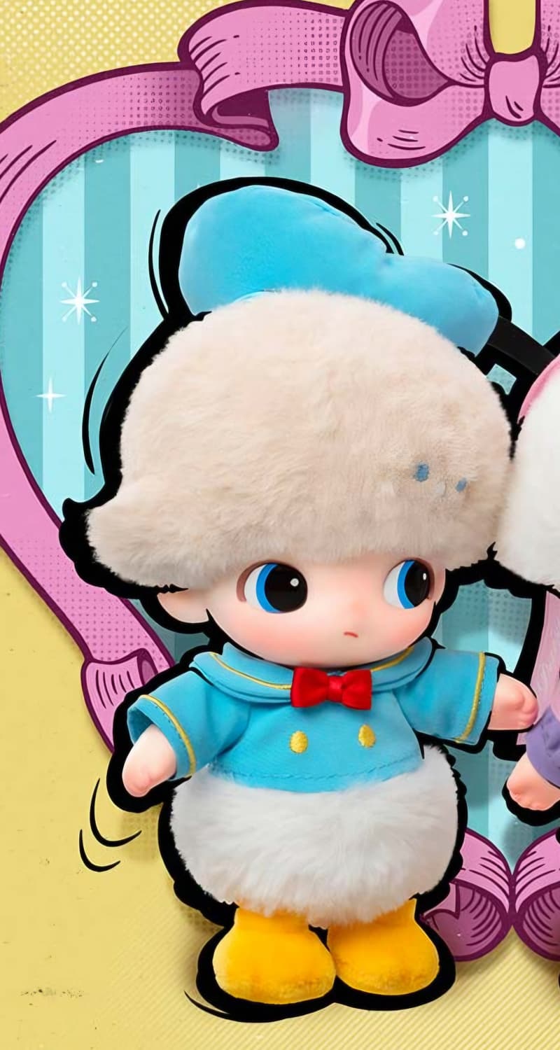 정품)팝마트 디즈니 시리즈 도날드 덕의 노래 인형 키링 상품이미지2