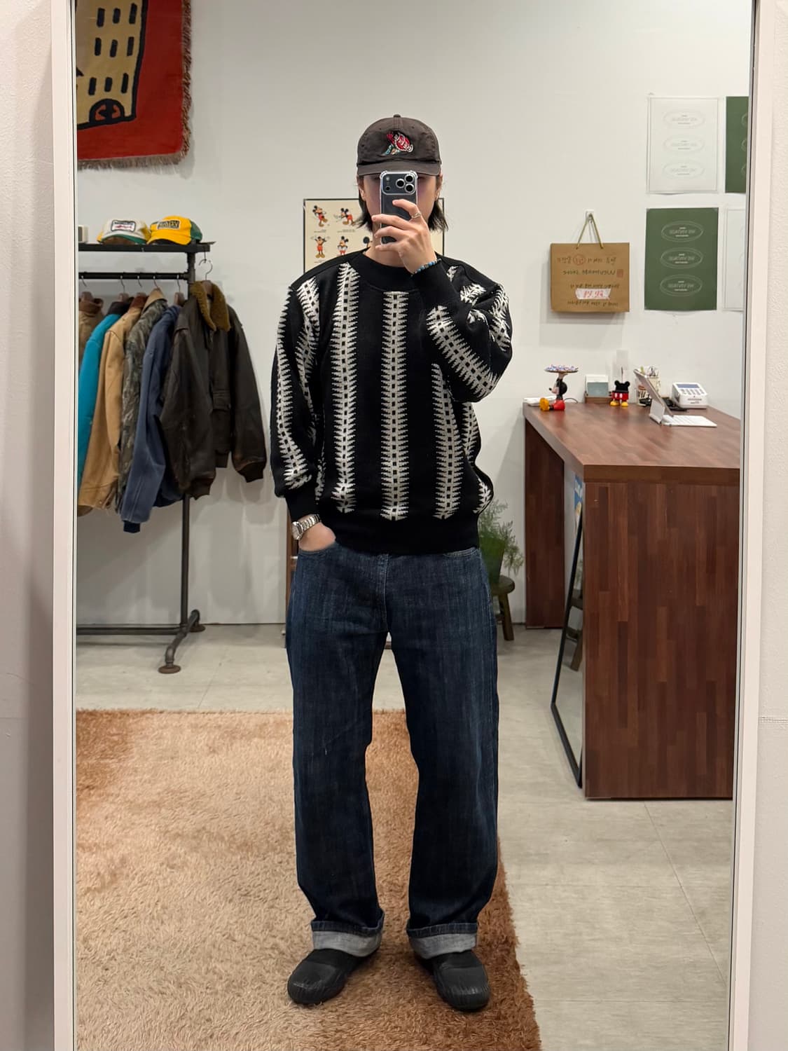 Mr.Junko 빈티지 울 니트 (made in Japan) 상품이미지2