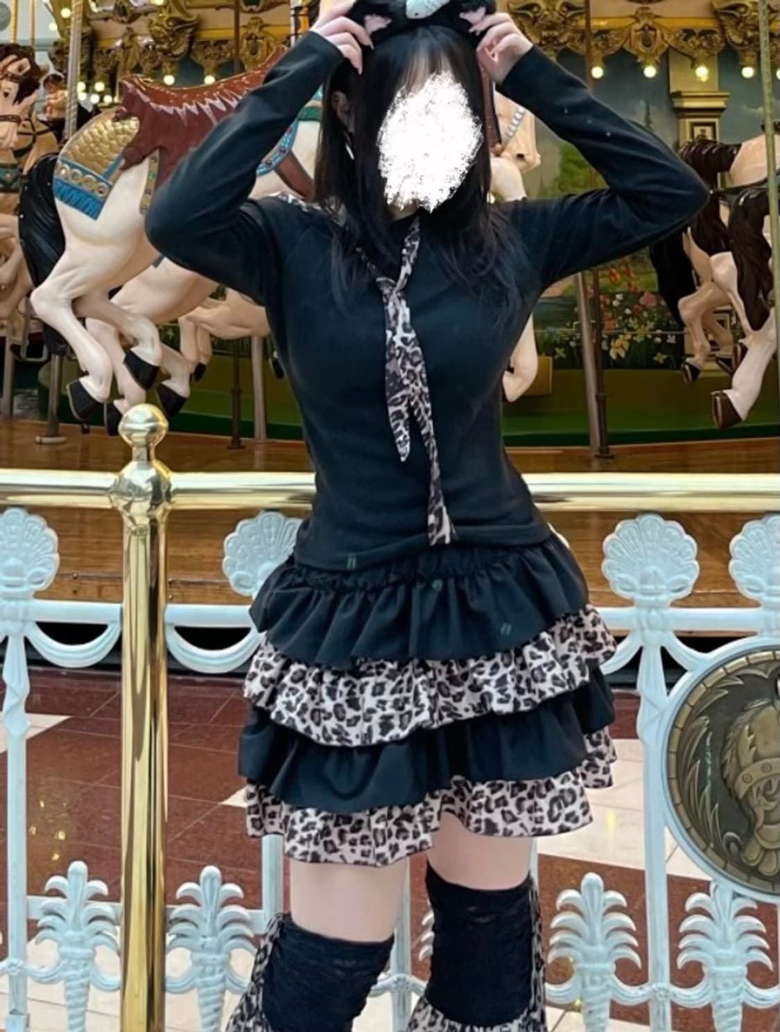 치마+상의+레그워머 세트 상품이미지1