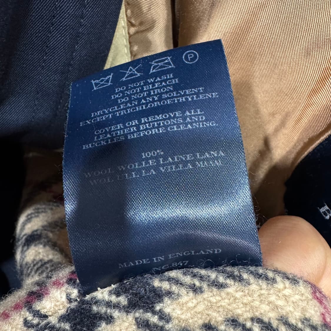 버버리 런던 네이비 트렌치 코트 made in ENGLAND (L)  상품이미지7