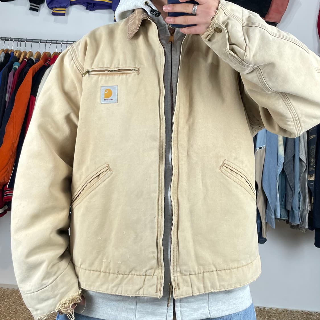 1990s Carhartt 칼하트 디트로이트 자켓 상품이미지1