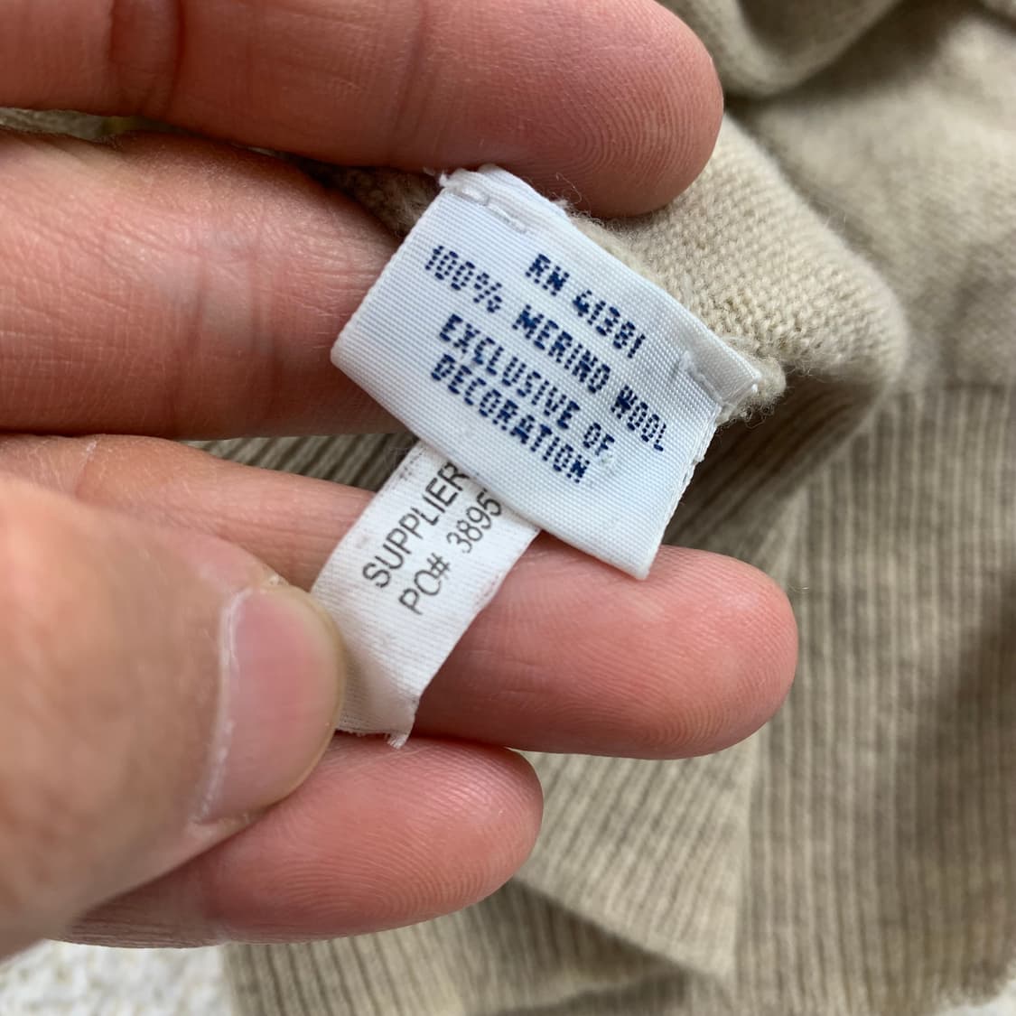 폴로 랄프로렌 포니로고 베이지 메리노울 니트 상품이미지7