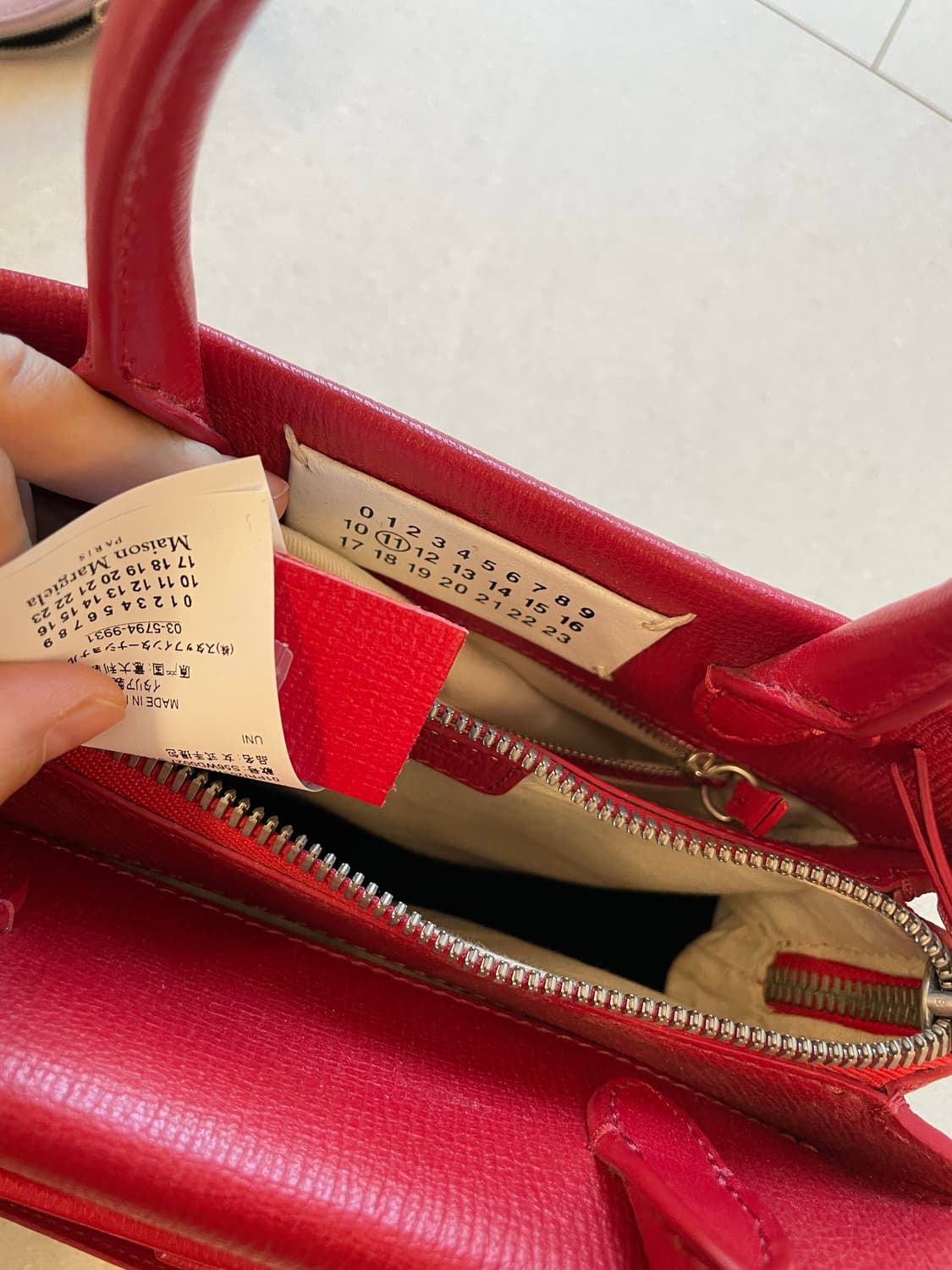 마르지엘라 버클 가죽 도트백 상품이미지4