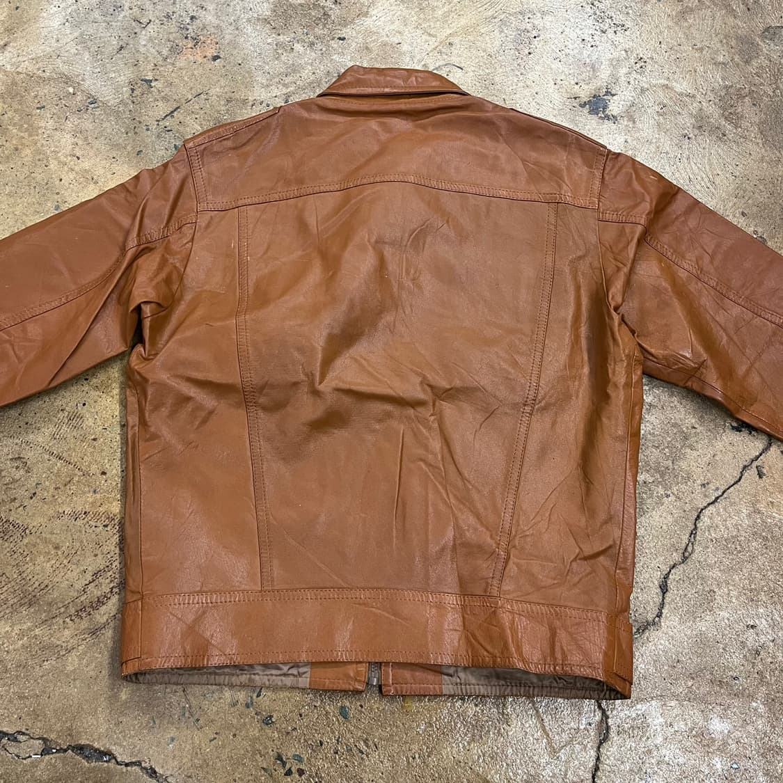 [정품] TACHIYA 재패니즈 빈티지 가죽 레더 자켓 b14 상품이미지4