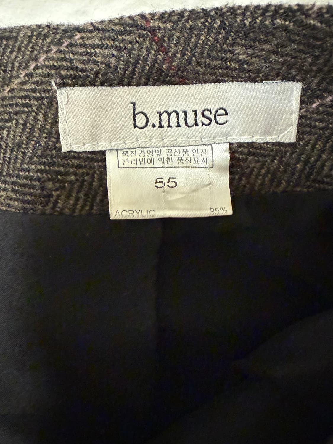 b.muse 비뮤즈 체크 미니 스커트 상품이미지4