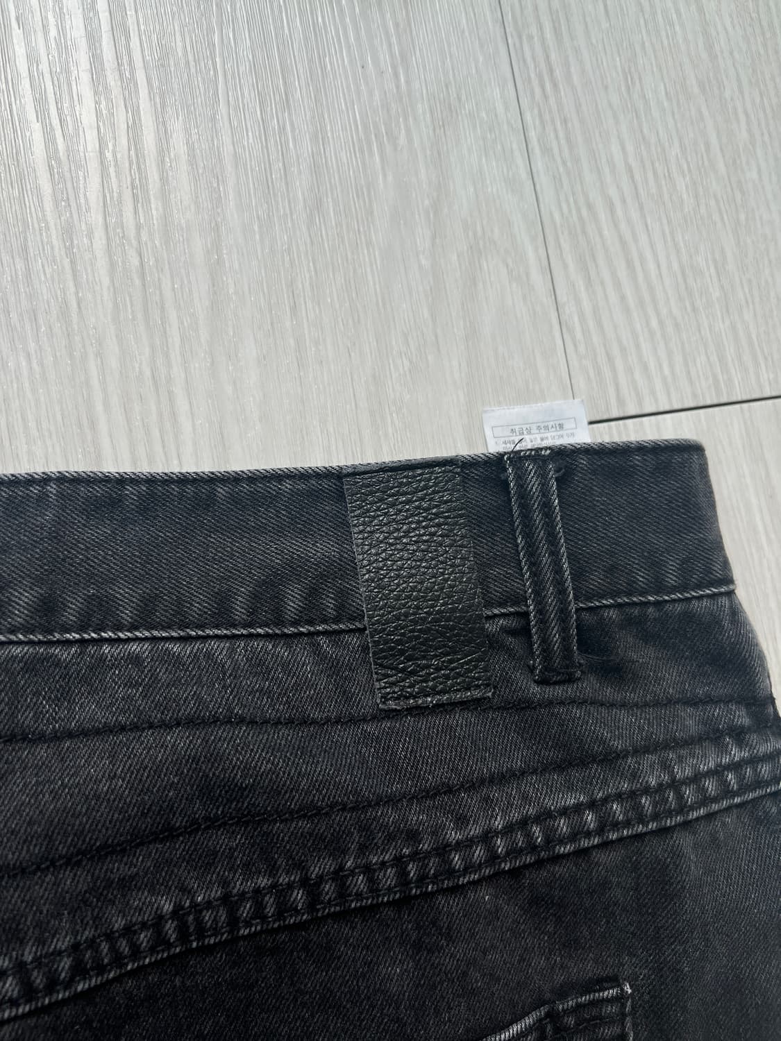 etce 이티씨이 기어 워시드 데님 팬츠 블랙 상품이미지7